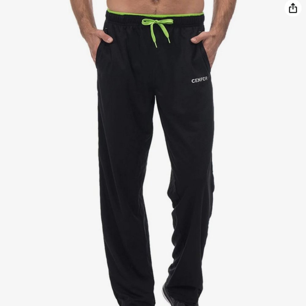 Cenfor | Sweatpants with pockets and open bottom size XL NWoT